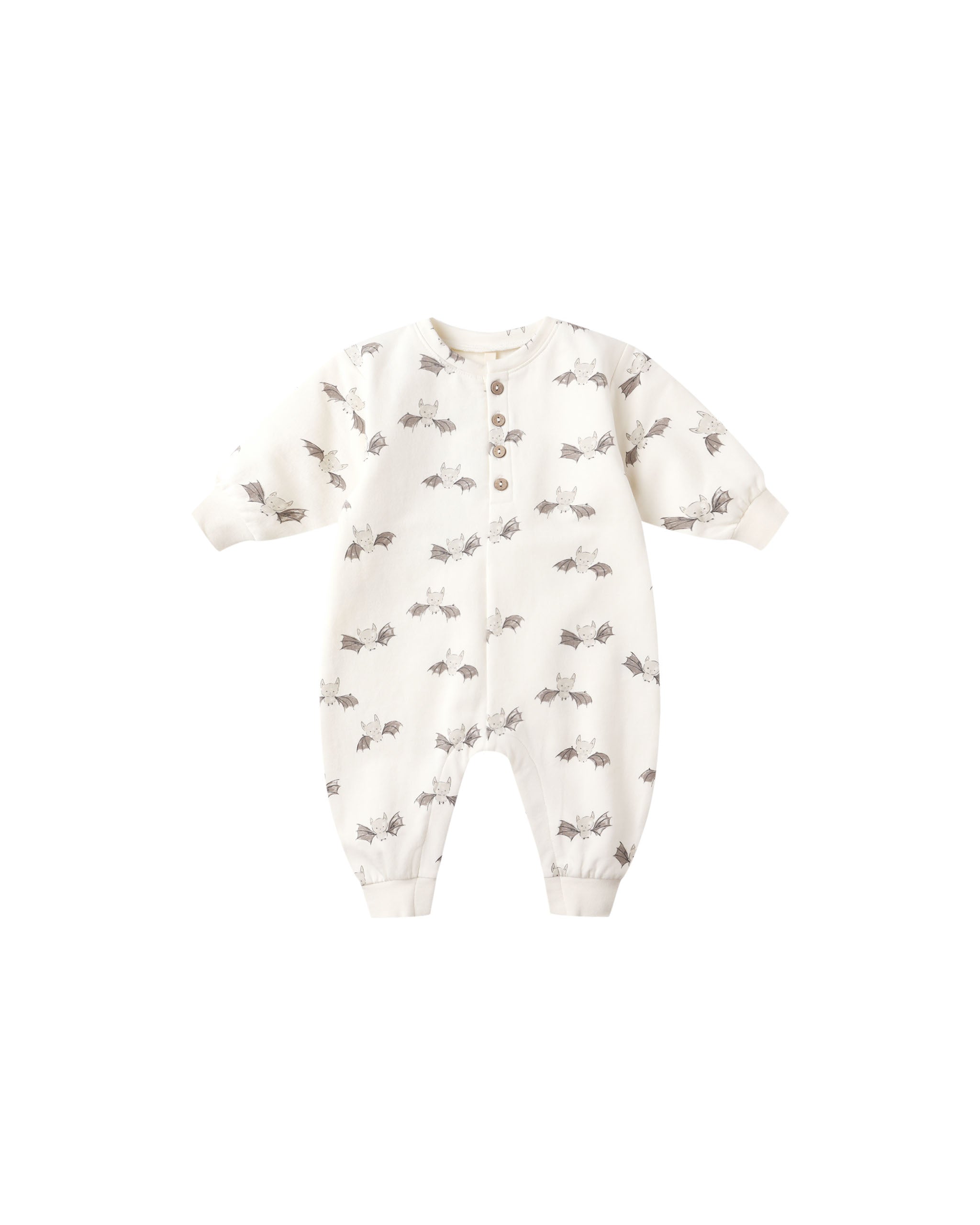 Relaxed Fleece Jumpsuit || Bats