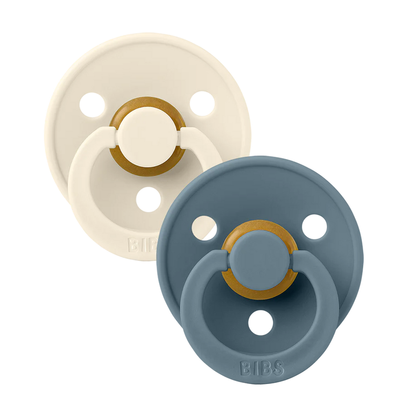 2 Pack Pacifiers - Ivory + Petrol