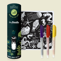 Glow-in-The-Deep Mini Coloring & Doodle Mat