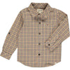 Atwood Woven shirt Navy/Gold Plaid