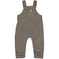 Gleason Woven Overalls | Beige Tweed