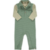 Arlington Cozy Polo Romper | Green & Sage