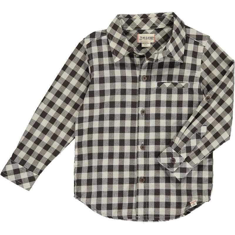 Atwood Woven Shirt | Brown & Cream Plaid