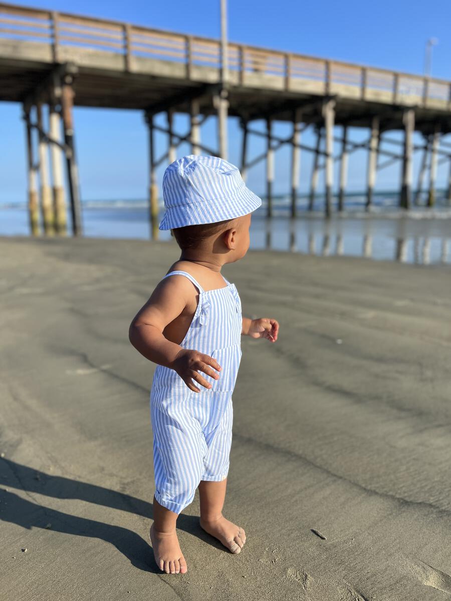 Fisherman Hat - Blue Stripe