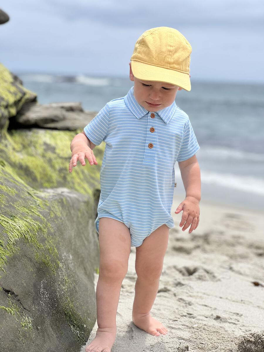 Jetty Onesie - Sky Blue/White