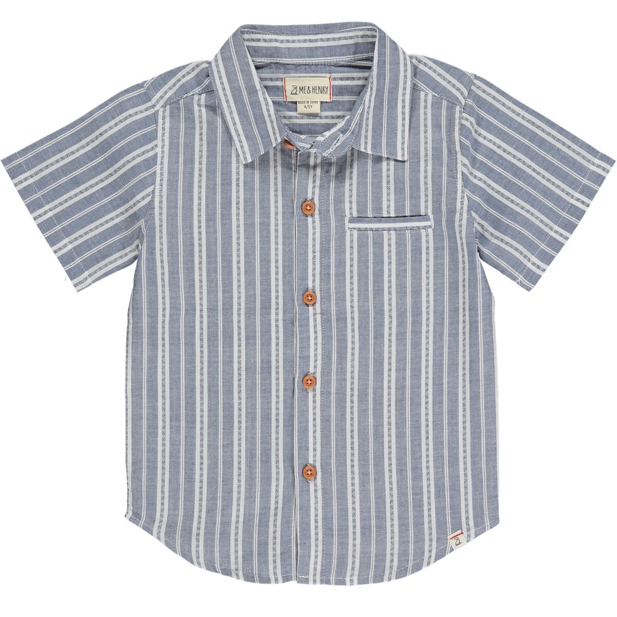 Newport Shirt - Denim Blue/White