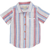 Maui Woven Shirt - Red/White/Blue