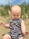 Cabin Playsuit | Navy/White Plaid
