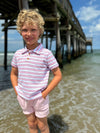 Shipping Polo | Pink/Navy/White