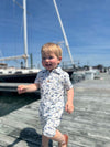Molokai Printed Romper | Navy Boats