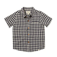 Newlyn Woven Shirt | Navy/White Plaid
