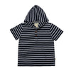 Sennen Hooded Top | Navy/White Stripe
