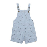 Galleon Woven Buckle Overalls | Anchor Seersucker