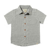 Newport Woven Shirt | Grey/White Stripe Gauze