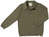 Christian Cable Polo | Olive