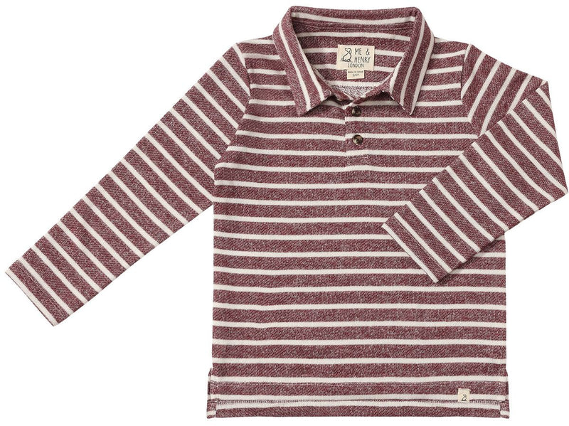 Spencer Polo | Burgundy/Cream
