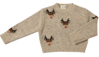 Rudy Beige Reindeer Sweater