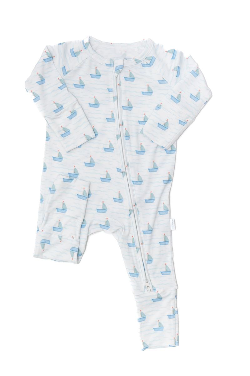 Sail Boats Sleep Romper