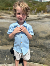 Crew Woven shorts |Beige stripe