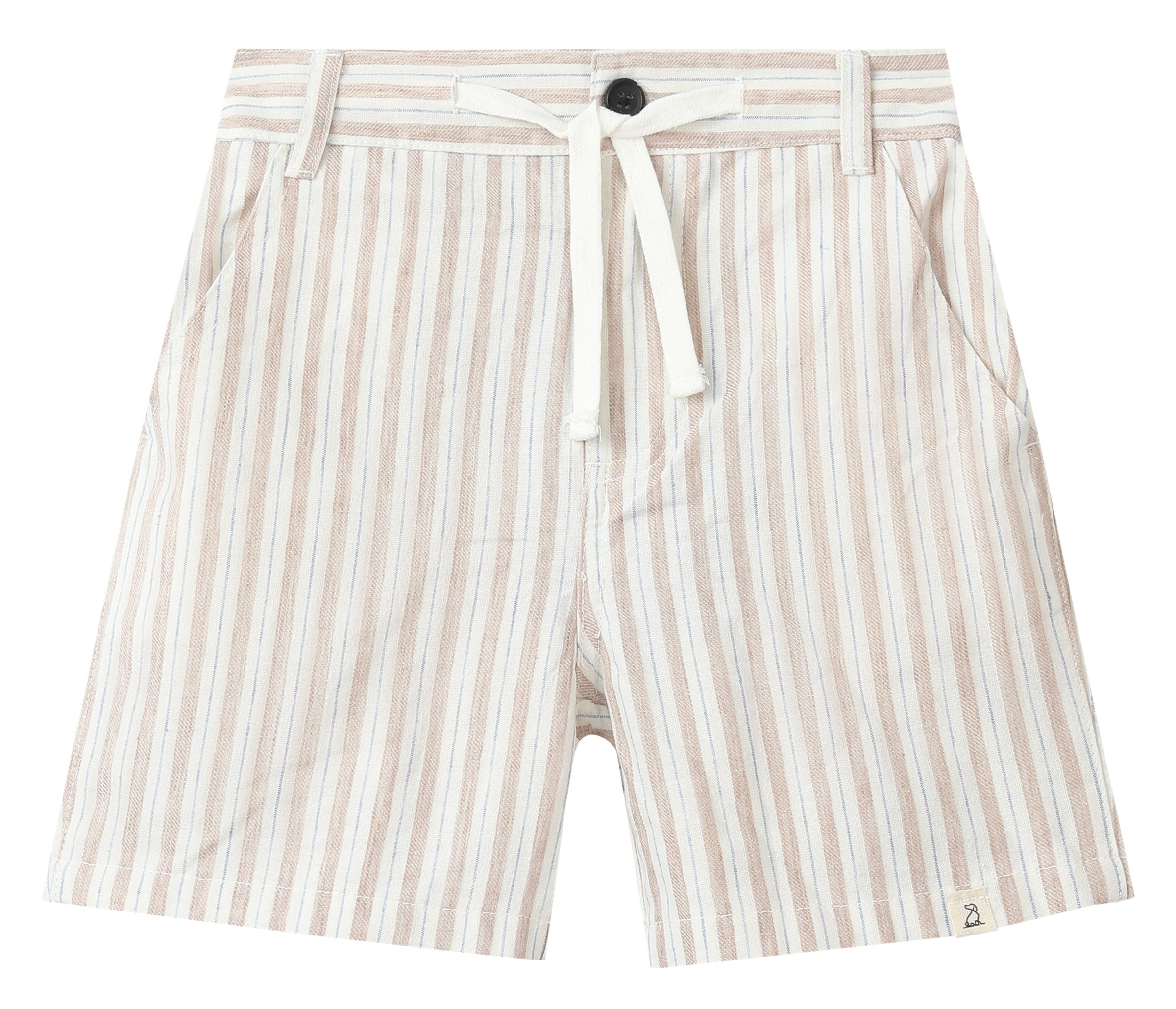 Crew Woven shorts |Beige stripe