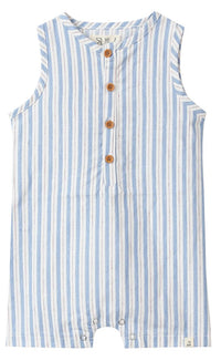 Cabin Playsuit | Blue stripe