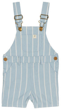 Galleon Woven overalls || Pale chambray stripe