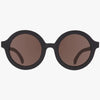 Euro Round Sunglasses - Jet Black
