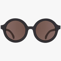 Euro Round Sunglasses - Jet Black