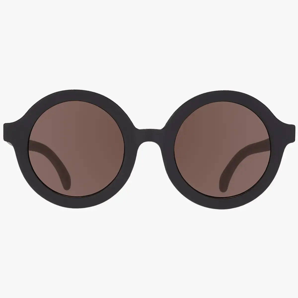Euro Round Sunglasses - Jet Black