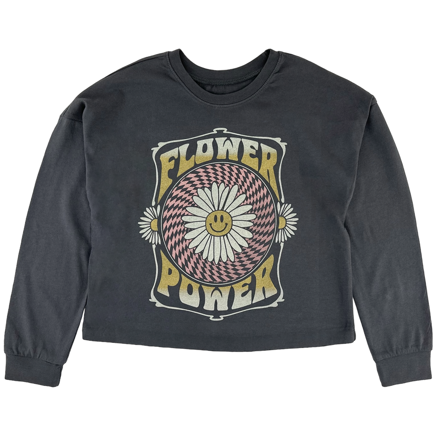 Flower Power Oversized Long Sleeve Tee
