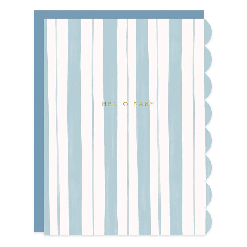 Baby Stripes Blue Card