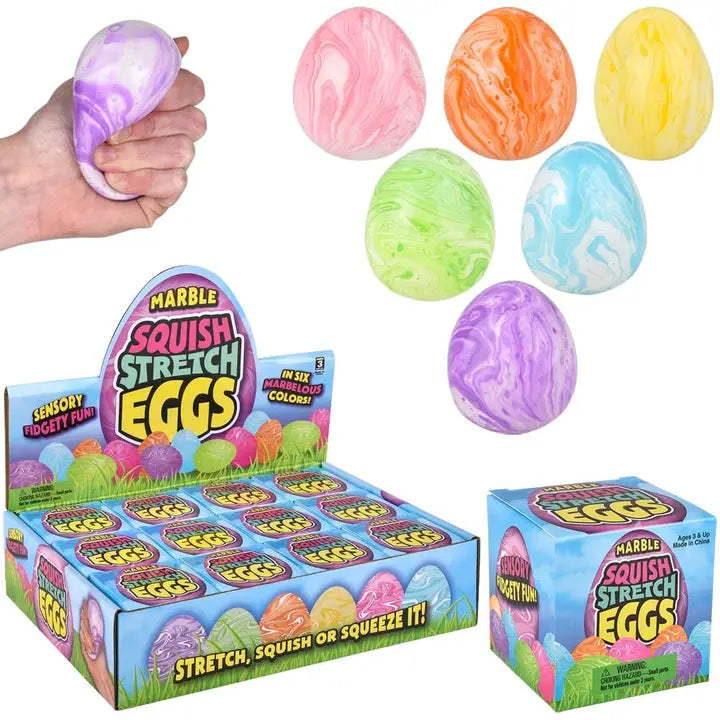 Squish and Stretch Marbleized Easter Egg