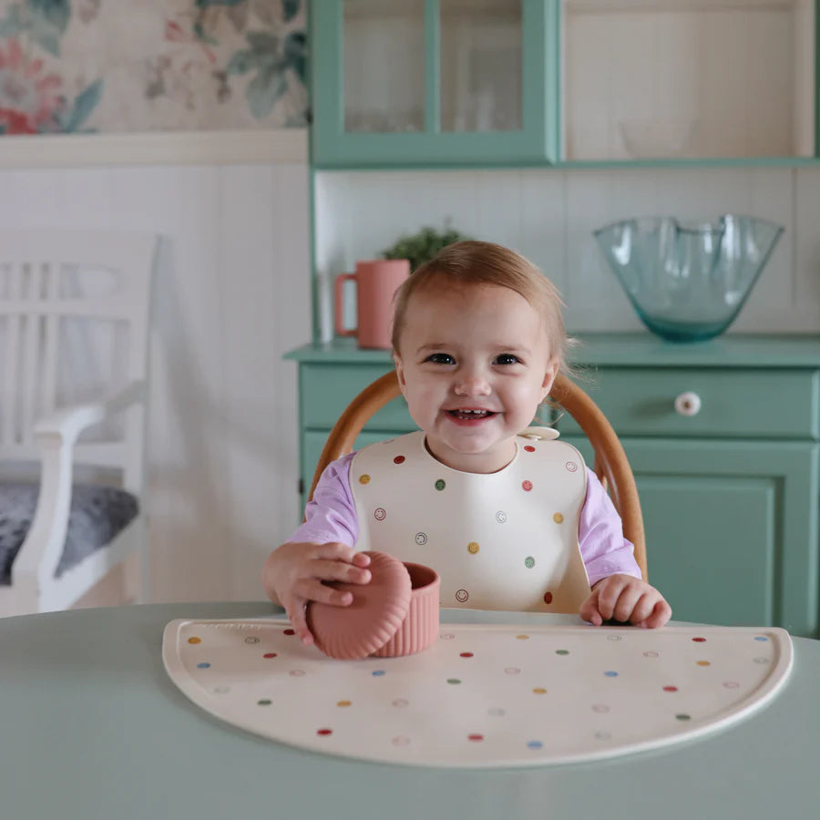 Silicone Baby Bib | Smiley Face