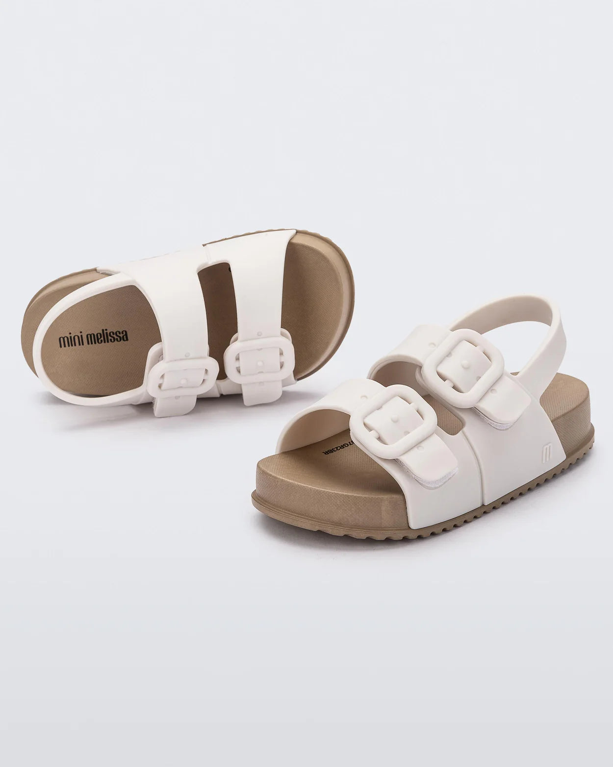 Cozy Sandal | Brown\ White