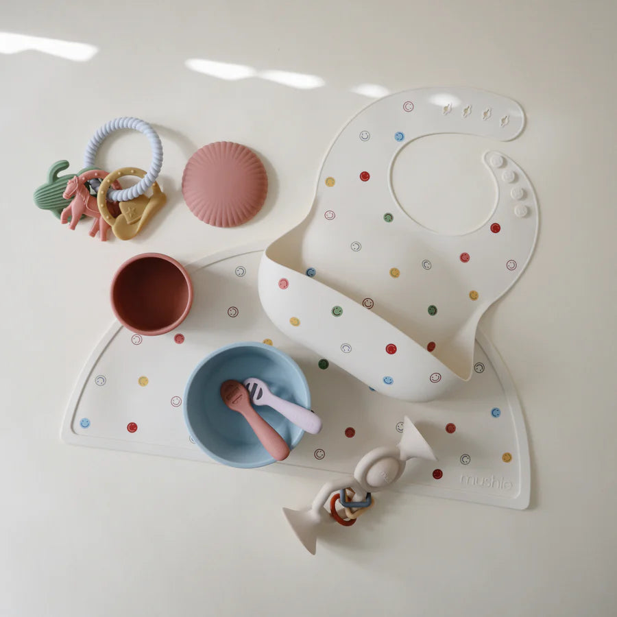 Silicone Baby Bib | Smiley Face