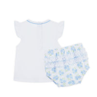 Dreamy Hydrangeas Ruffle Diaper Cover Set
