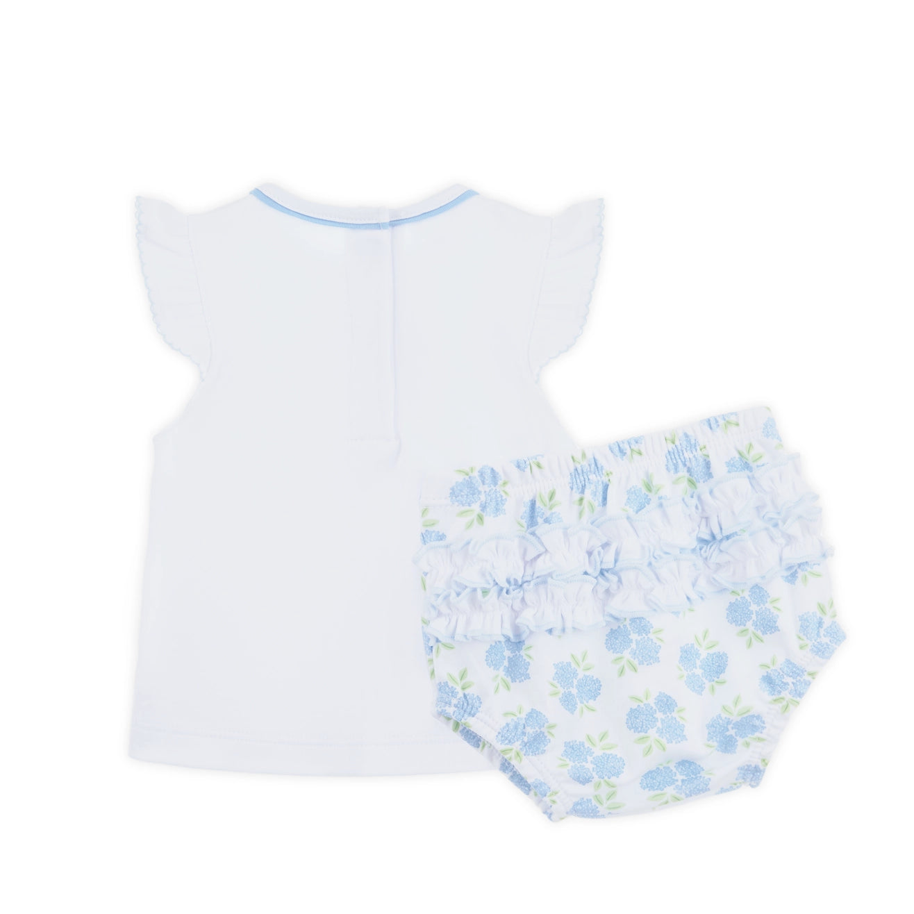 Dreamy Hydrangeas Ruffle Diaper Cover Set