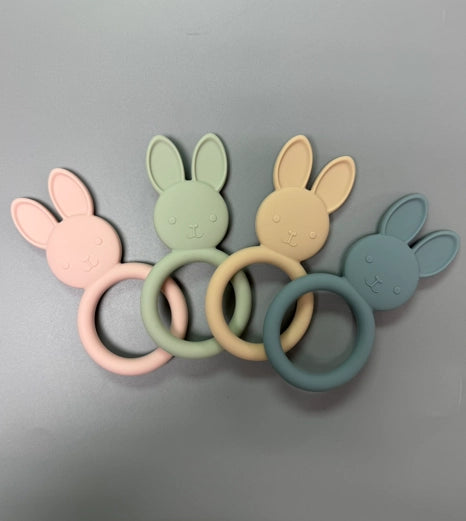 All Silicone Bunny Teething Ring