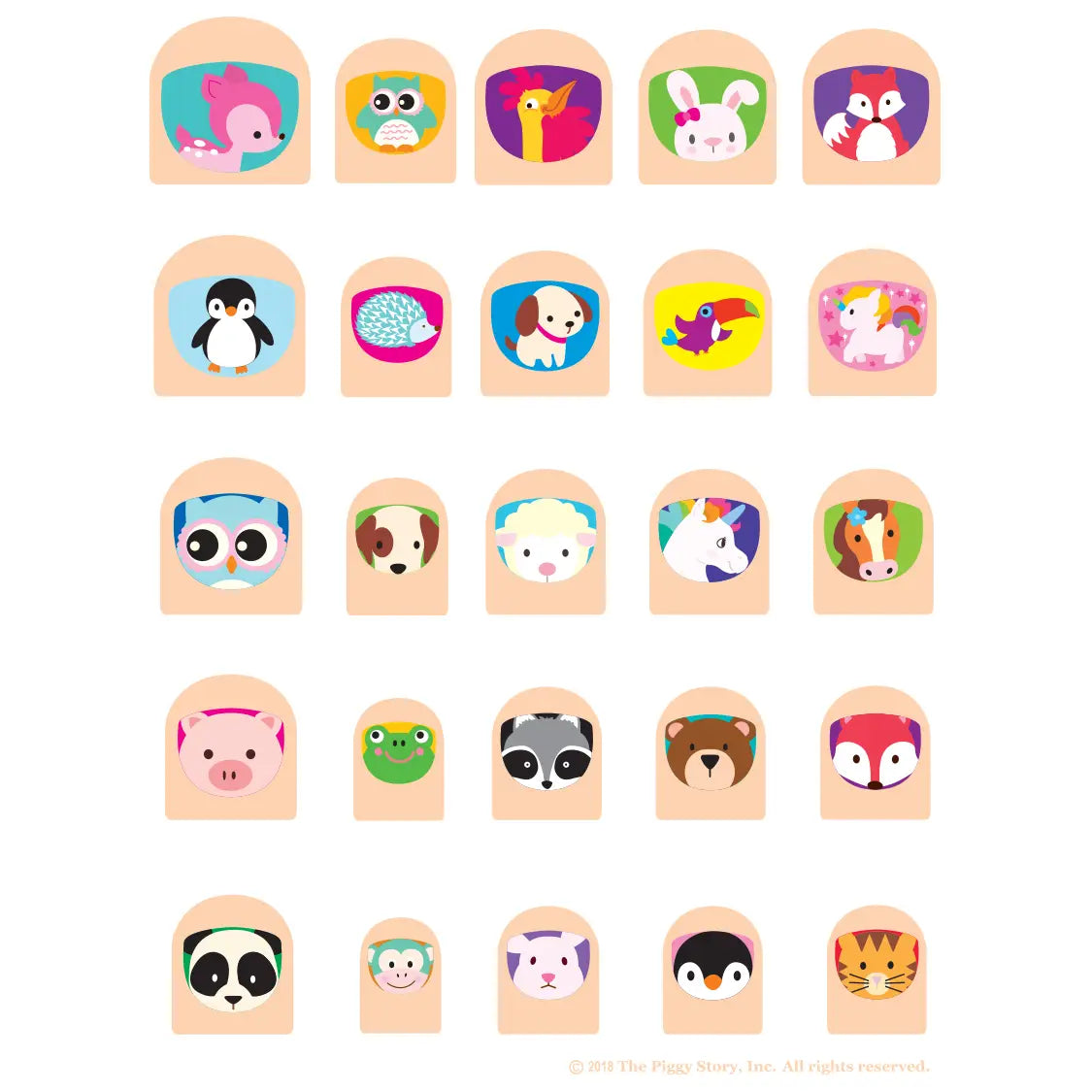 Animal Friends Nail Art