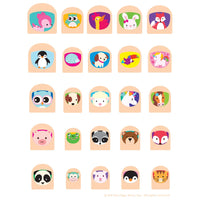 Animal Friends Nail Art