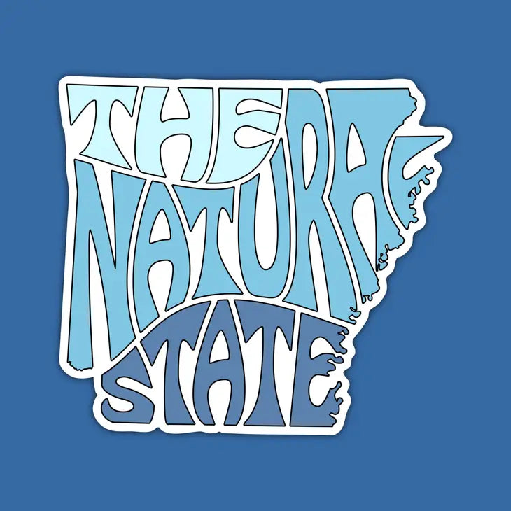 Arkansas Sticker - The Natural State (Ocean)