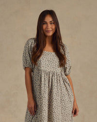 Brea Dress - Blue Ditsy