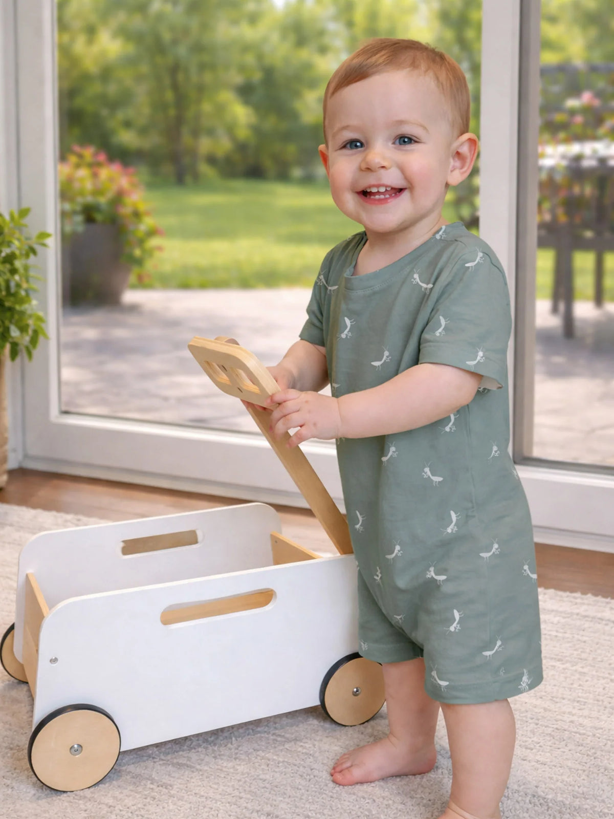 Cotton Shortie Romper | Mantis