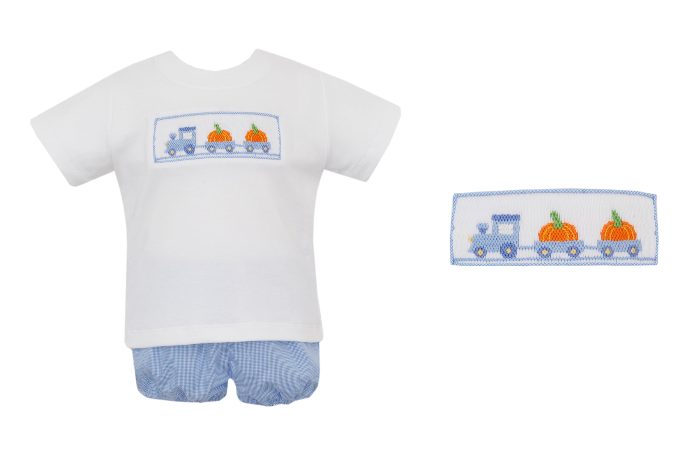 Truck and Pumpkin Short Set