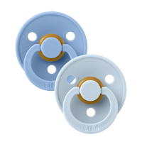BIBS Pacifier 2 Pack | Sky Blue/Baby Blue