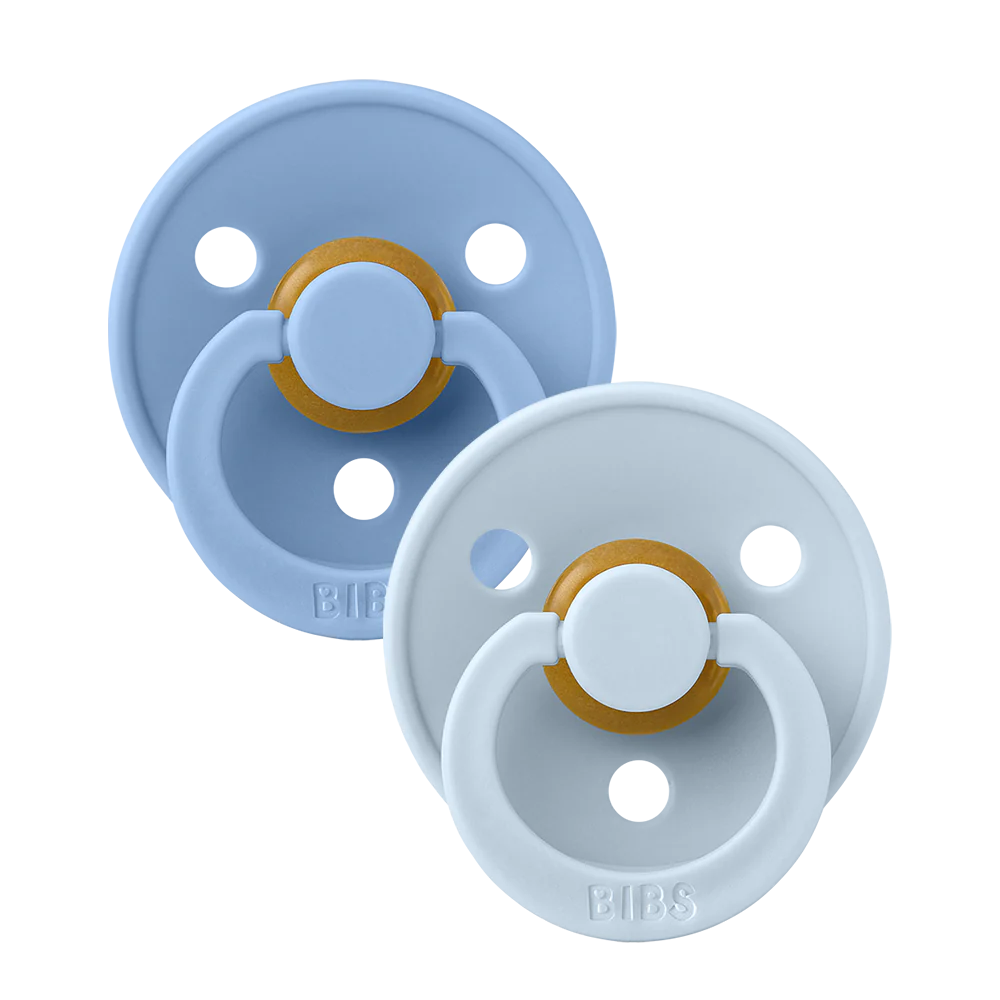 BIBS Pacifier 2 Pack | Sky Blue/Baby Blue