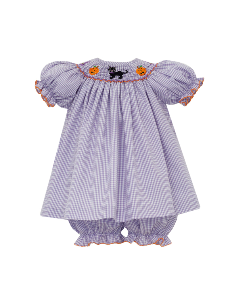 Purple Halloween Bishop Bloomer Set