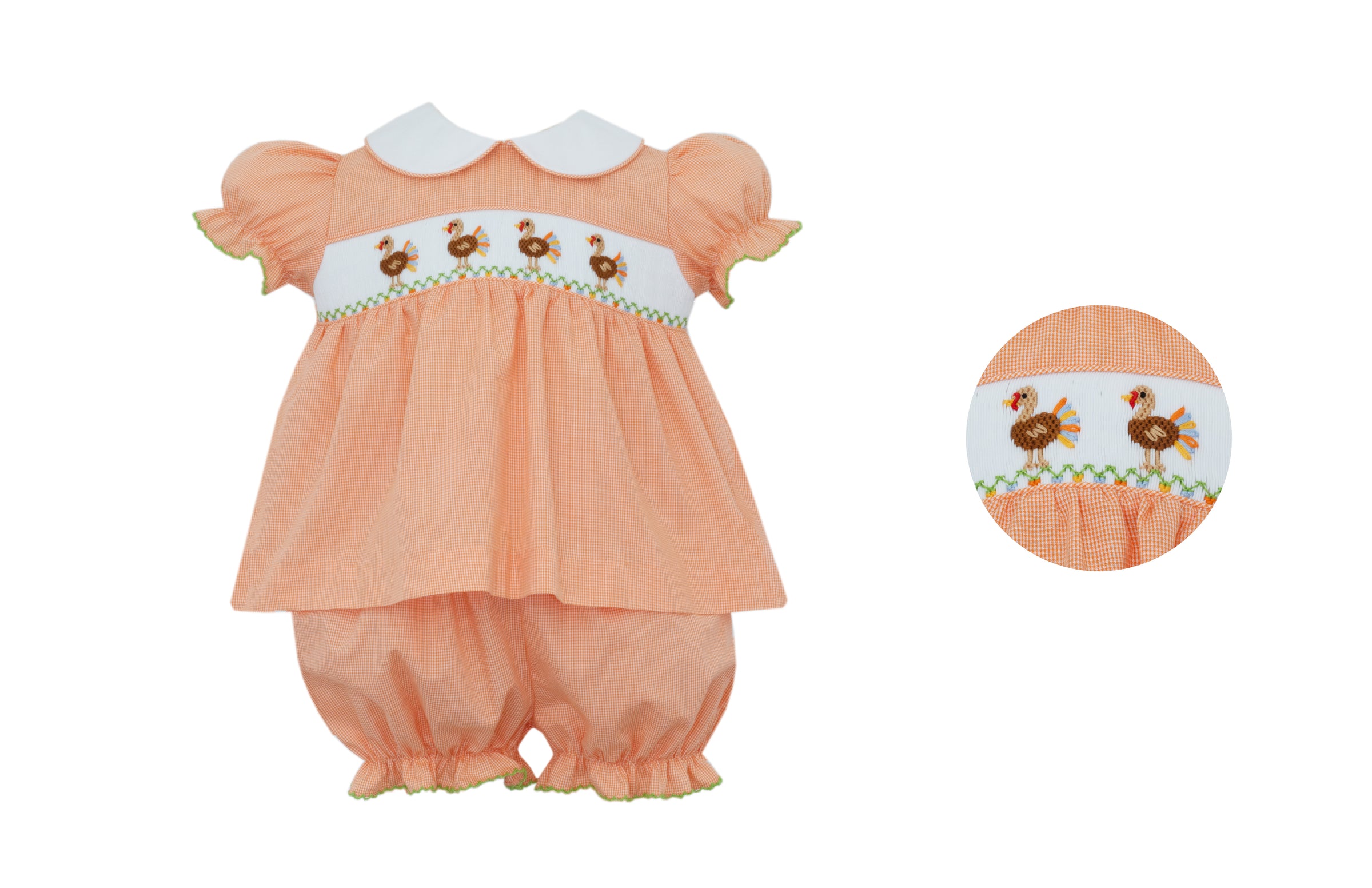 Orange Turkey Bloomer Set