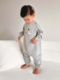 Fleece Jumpsuit || Football goose