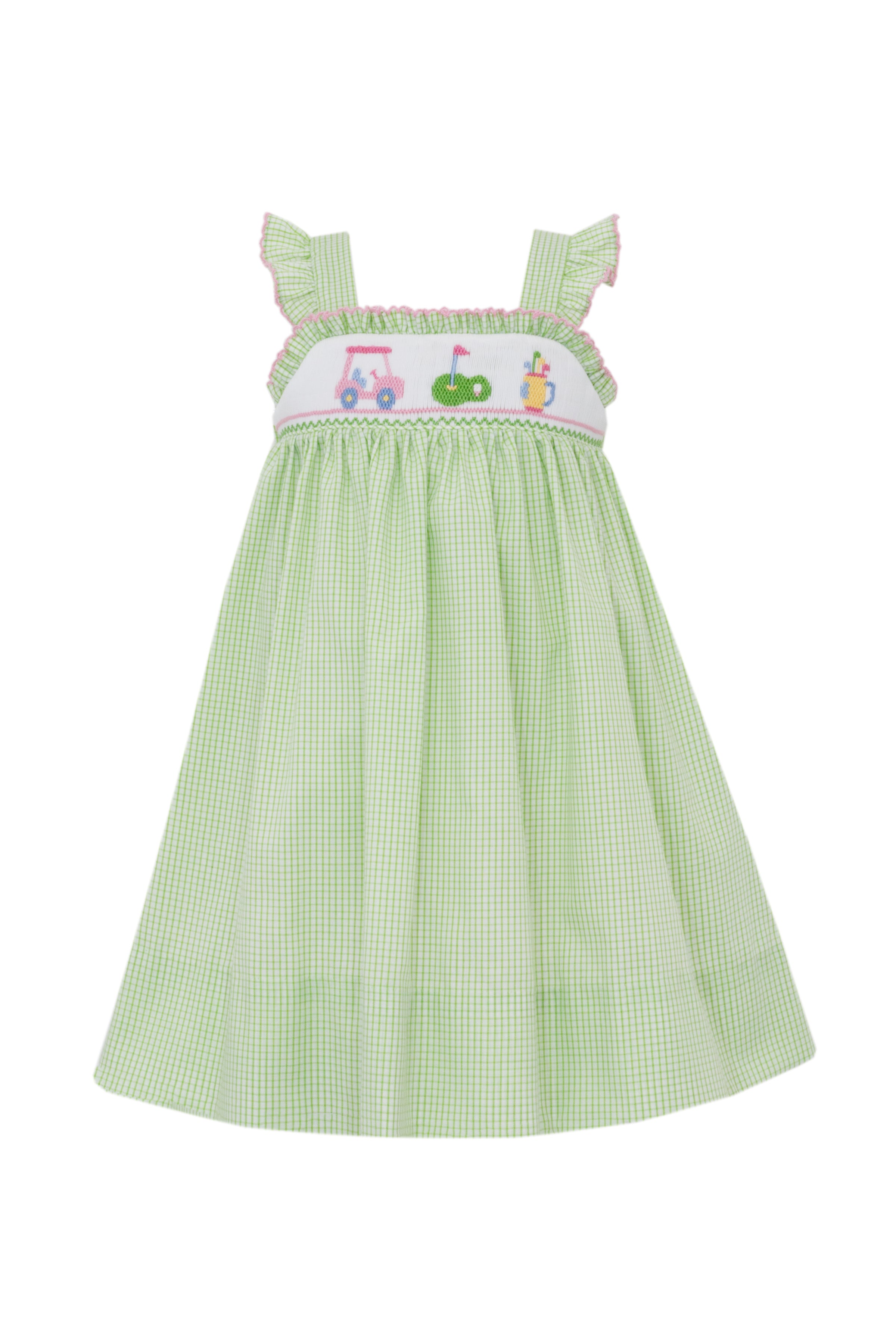 Golf Green Check Sundress